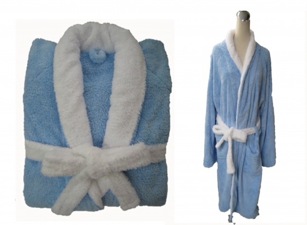 Adult's Two Tone Shawl Collar Robe 4