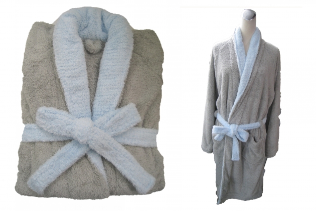 Adult's Two Tone Shawl Collar Robe 2