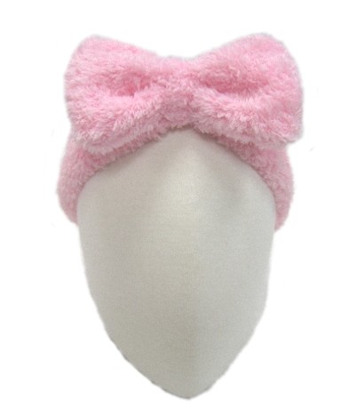 Fluffy Hair Band with bow decoration 2