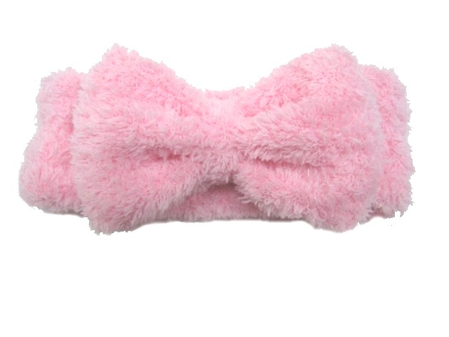 Fluffy Hair Band with bow decoration 1