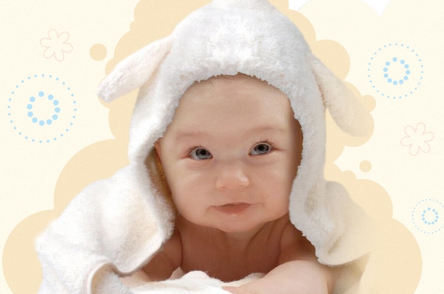 Baby Hooded Towel - Bunny 1